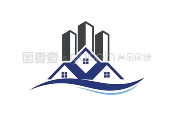 房地產(chǎn)矢量標(biāo)志模板 打造專業(yè)房屋銷售代理服務(wù)品牌形象